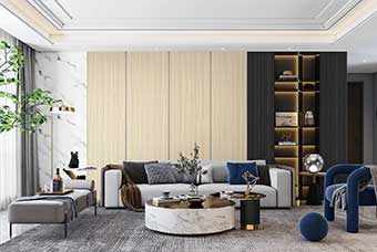 深圳轻奢风格-客厅