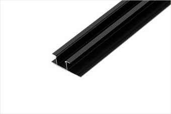 深圳航空纤维墙咔铝合金带灯中条（哑黑氧化）