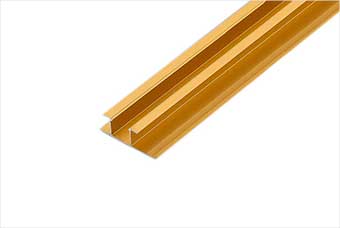 深圳航空纤维墙咔铝合金带灯中条（钛金氧化）